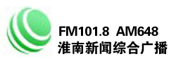 淮南新闻综合FM101.8  AM648